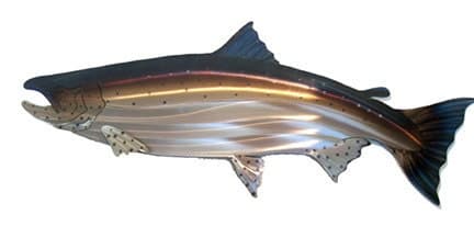 36 Salmon Metal Wall Art by ericlangeliers on Etsy