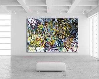 Graffiti art canvas | Etsy