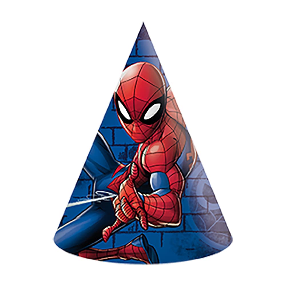 Spiderman Party Hats - Spiderman - VAREMÆRKER - Kidsdreamstore.dk