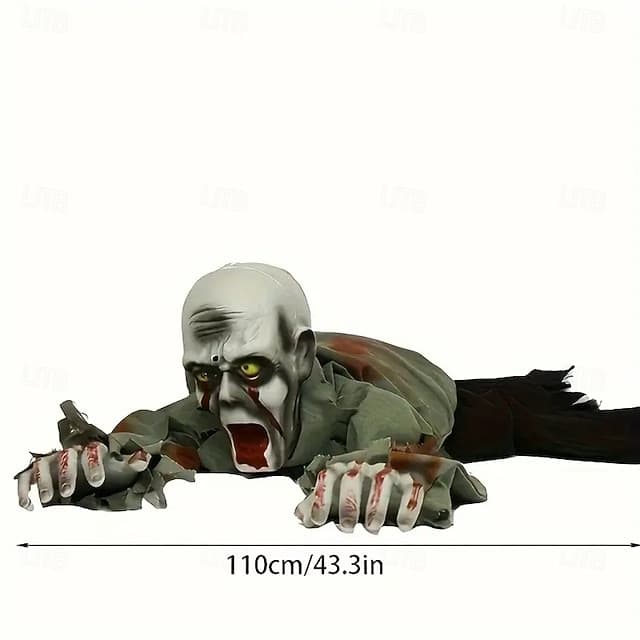 Halloween Crawling Zombie Decoration Animated Ghost Props with Sound ...