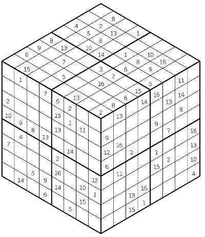 3d Sudoku Cube Printable - Lyana Printable Sudoku