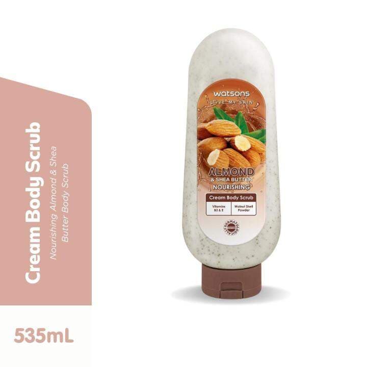 WATSONS LOVE MY SKIN Almond & Shea Butter Nourishing Cream Body Scrub ...