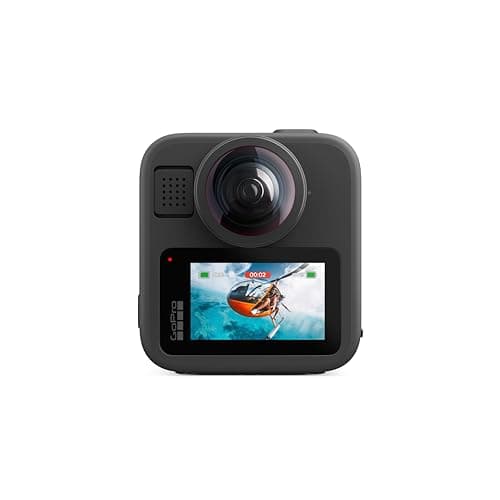 GoPro MAX — Waterproof 360 + Traditional Camera with Touch Screen Spherical 5.6K30 HD Video 16.6MP 360 Photos 1080p Live Streaming Stabilization Black