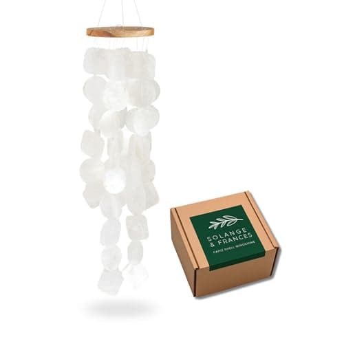 Wind Chime White Capiz Shell Bamboo Arch Indoor Outdoor #TheCrabbyNook ...
