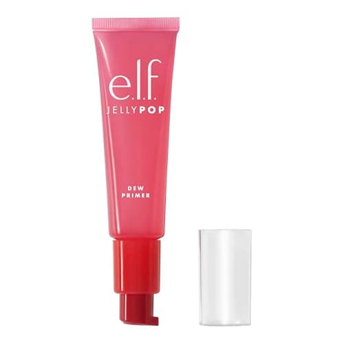 e.l.f. cosmetics Jelly Pop Dew Primer, Translucent, Gel, Face Primer, Luminous/Dewy/Radiant Finish