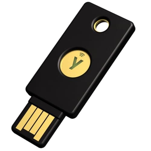 Yubico - YubiKey 5 NFC - Multi-Factor authentication (MFA) Security Key, Connect via USB-A or NFC, FIDO Certified - Protect Your Online Accounts