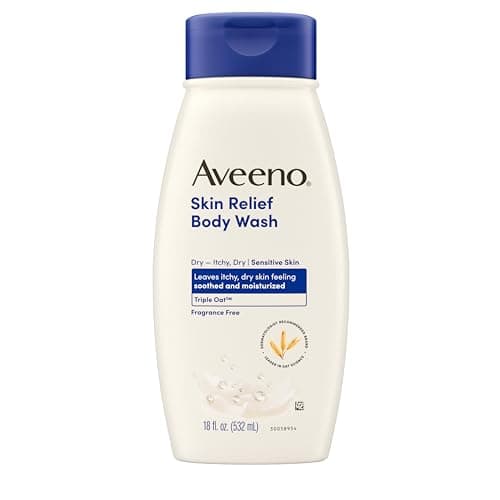Aveeno Skin Relief Body Wash with a Gentle Coconut Scent & Soothing Triple Oat Formula, Cleanser for Sensitive Skin Leaves Itchy, Dry Skin Soothed & Feeling Moisturized, Sulfate-Free, 532 mL