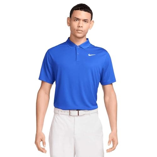 Nike Men's Dri-FIT Victory Golf Polo - Seasonal & Limited Colors, Navy | Obsidian | White, Medium
