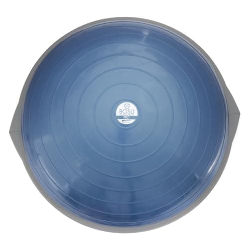 BOSU Pro Balance Trainer, Half-Ball Training Equipment, 65 cm Diameter, 350 lb Capacity - Burst-Resistant Stability Exercise Tool w/Non-Slip Base, Includes Hand Pump, Commercial-Grade