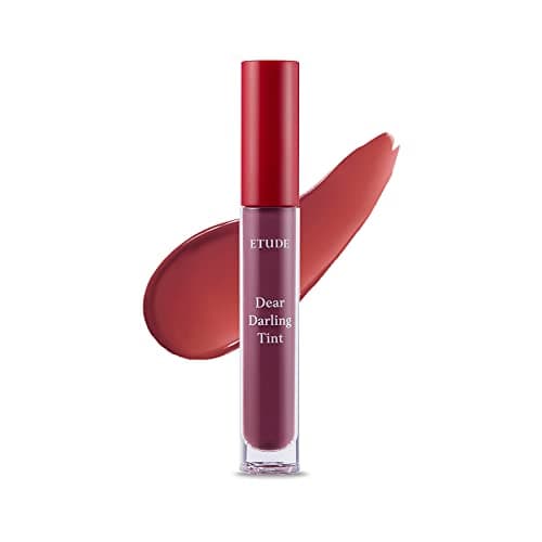 ETUDE Dear Darling Water Gel Tint, Long-lasting Effect up with Fruity, Juicy, Moist, and Vivid coloring (#PK003 Sweet Potato Red, 1 Count (Pack of 1))