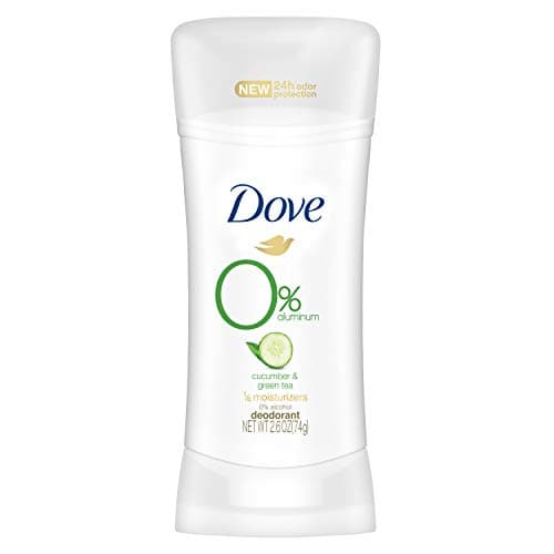 Dove 0% Aluminum Deodorant, 24-hour Protection, Sensitive, 2.6 oz (Pack ...