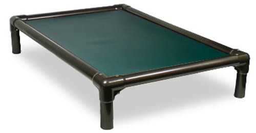 Kuranda Walnut PVC Chewproof Dog Bed - Large (40x25) - 40 oz. Vinyl - Forest Green