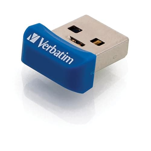 Verbatim 64GB Store 'n' Stay Nano USB 3.0 Flash Drive, Blue 98711