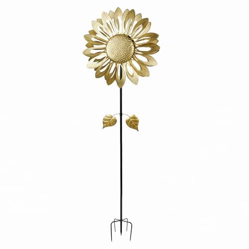 Alpine Corporation Yellow Sunflower Wind Spinner Stake SLL2660YL - The ...