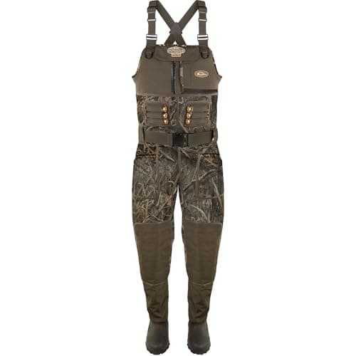Drake Waterfowl Buckshot Eqwader 1600 Neoprene Wader 3.0 12 Mossy Oak Shadow Grass Habitat Regular