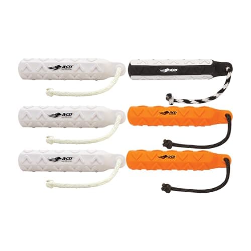 Avery ASD HexaBumper – Sporting Dog Floating Training Dummy with Hex Design & Throw Rope (Black, 2" Diameter Single Pack)