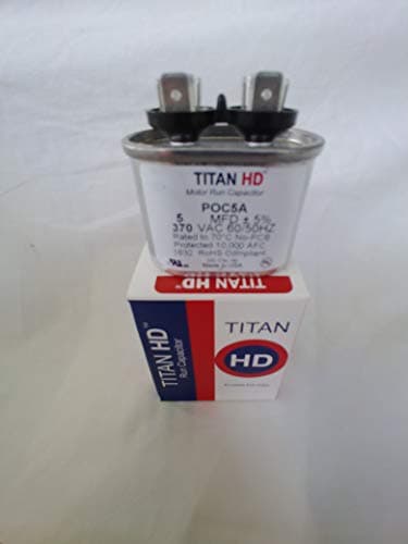 POC5 - Packard POC5 - 370V Oval Run Capacitor (5 MFD)
