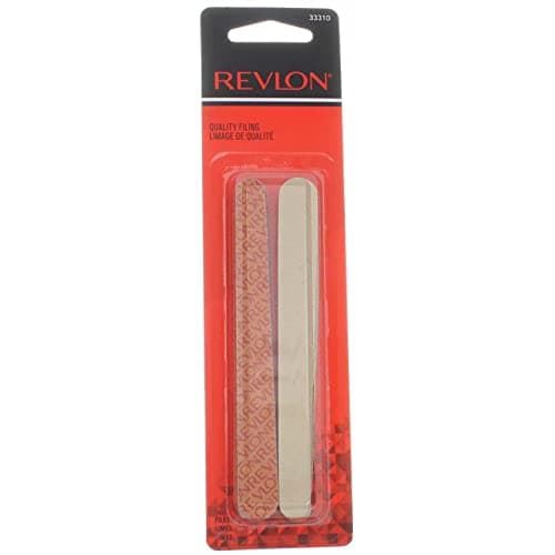 Revlon Compact Emery Boards Nail File, Dual Sided for Shaping and Smoothing Finger and Toenails, 24 Count