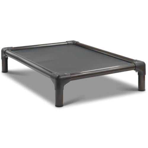 Kuranda Almond PVC Chewproof Dog Bed - XXL (50x36) - 40 oz. Vinyl - Smoke