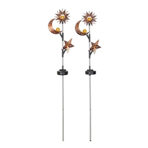 Alpine SLL190A Solar Mushroom (Brown) Garden Stakes With Led Lights ...