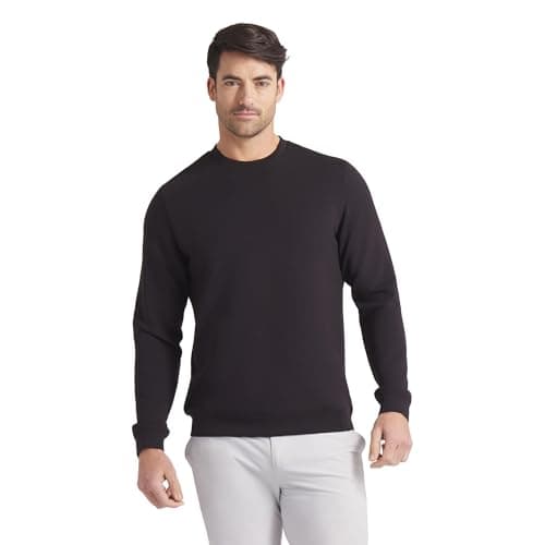 PUMA Golf Men's Cloudspun Crewneck, Greenery Heather, Small, Greenery Heather, Small