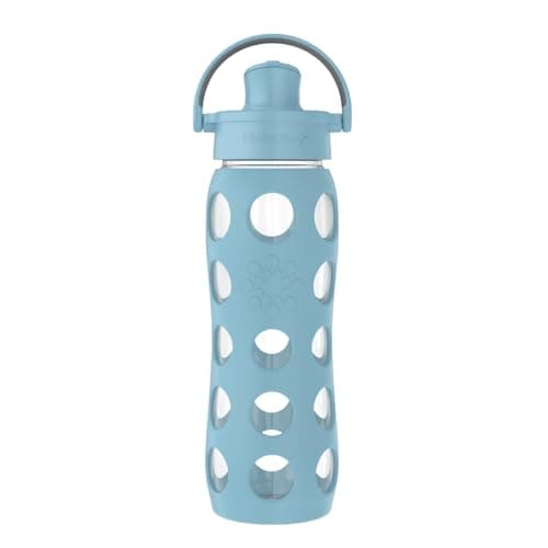 Lifefactory bouteille d eau en verre 22 oz avec bouchon Active Flip