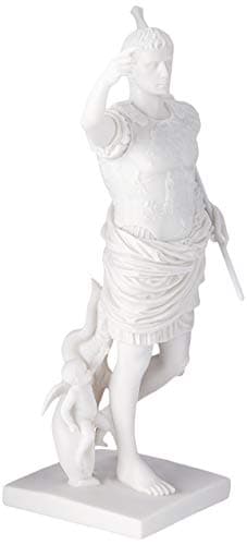 Design Toscano Caesar Augustus of Prima Porta Bonded Marble Statue ...