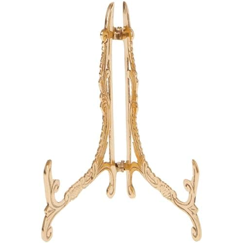 Amazon.com: Bard's Ornate Hinged Brass Plate Stand, 5" H x 4" W x 3.75 ...