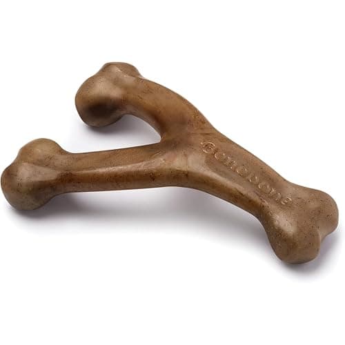 Benebone Wishbone Durable Dog Chew Toy for Aggressive Chewers, Real ...