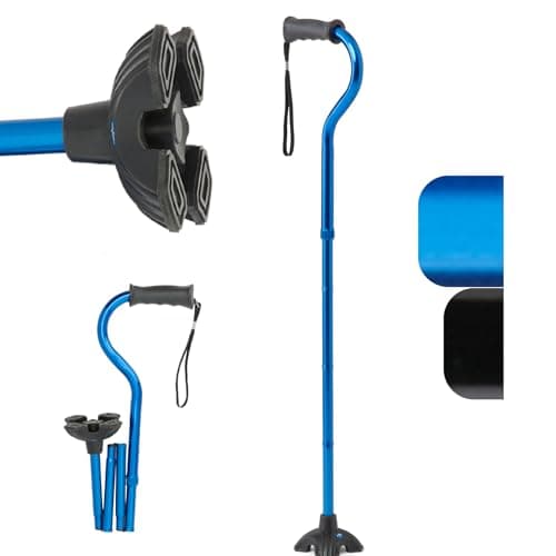 Medline Offset Folding Cane, 4-P…