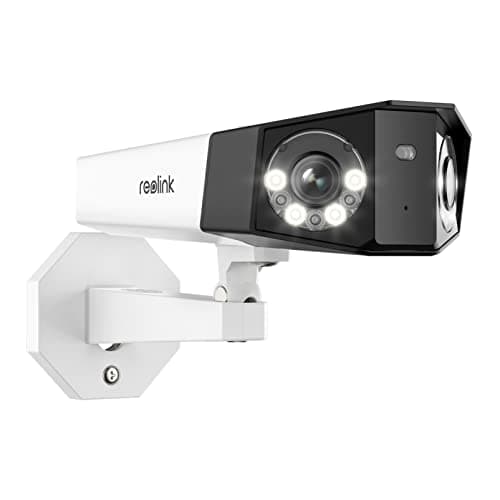REOLINK Duo 2 PoE, 4K Dual-Lens PoE Security Camera with 180° Panoramic View, Color Night Vision, Person/Vehicle/Pet Detection, 2 Way Talk, microSD Card Slot, Supports 24/7 Recording
