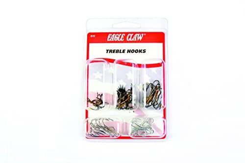 Eagle Claw Treble Assortment Hook, 25 Piece