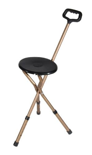 Drive Medical Folding Lightweight Adjustable Seat Cane