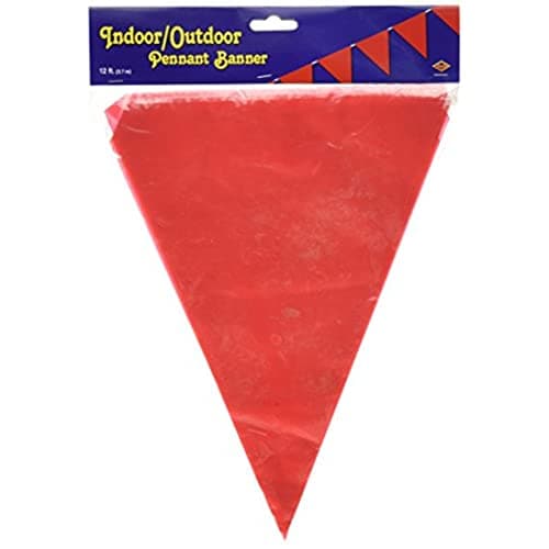 Beistle Club Pack of 12 Multi-Colored Circus Themed Outdoor Pennant ...