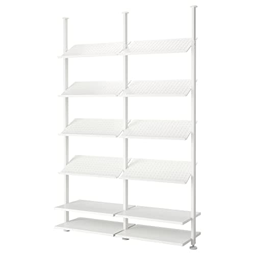 ELVARLI Open storage combination, white, 175x51x222-350 cm - IKEA