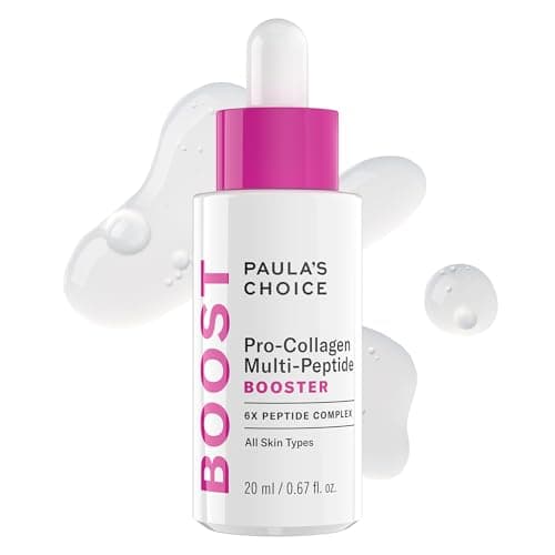 Paula’s Choice Pro-Collagen Multi-Peptide Booster Serum for Fine Lines & Wrinkles, Supports Collagen Production with Plumping Hyaluronic Acid & Amino Acids, Fragrance-Free, 20 ml