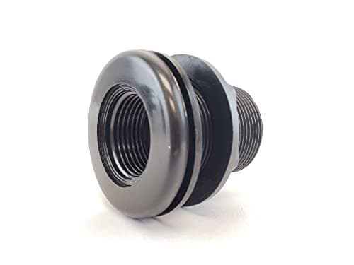 Lifegard Aquatics R270902 1-Inch Double Threaded Bulkhead