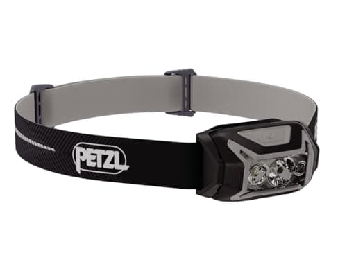Petzl ACTIK CORE Headlamp - Powerful, Rechargeable 600 Lumen Light with Red Lighting for Hiking, Climbing, and Camping - Blue