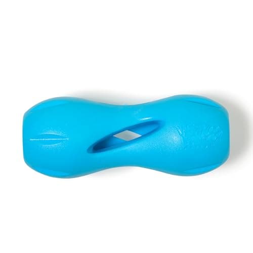 West Paw Zogoflex Qwizl Interactive Treat Dispensing Dog Puzzle Treat Toy for Dogs, Granny Smith, Large,Green,6.5 inch