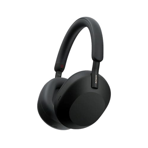 Sony WH-1000XM5 Wireless Industry Leading Noise Cancelling Headphones with Auto Noise Cancelling Optimizer, Crystal Clear Hands-Free Calling, and Alexa Voice Control, Black