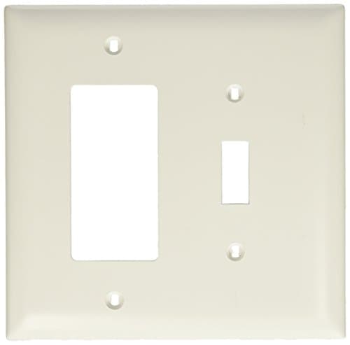 Pass & Seymour/Legrand 1-Gang Midsize Toggle Wall Plate, White ...