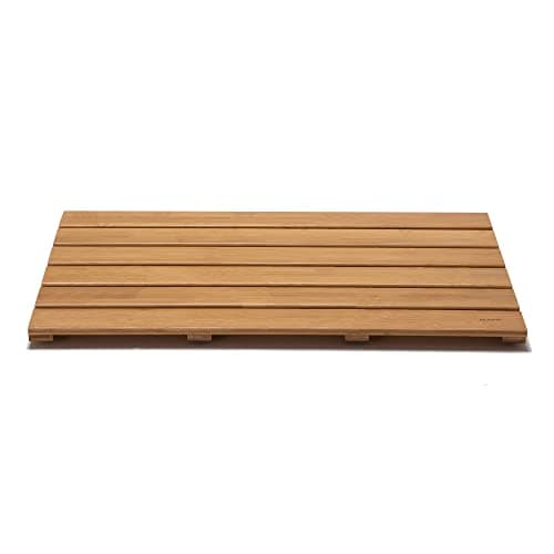 Amazon.com: GOBAM Natural Bamboo Bath Mat - Non-Slip Shower & Bathtub ...