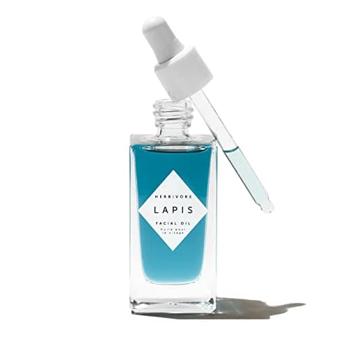 HERBIVORE Lapis Blue Tansy Face Oil – Skin-Balancing Moisturizer for Oily, Acne-Prone Skin | Redness Soothing, Azulene-Rich, Plant-based, Vegan, Cruelty-free, 50 mL / 1.7 oz