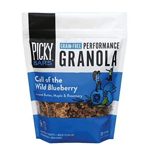 Picky Bars Performance Protein Granola, Gluten Free, Non-GMO, Non-Dairy, Grain Free, Call of the Wild Blueberry, 10.6 Oz Bag (10 Servings)