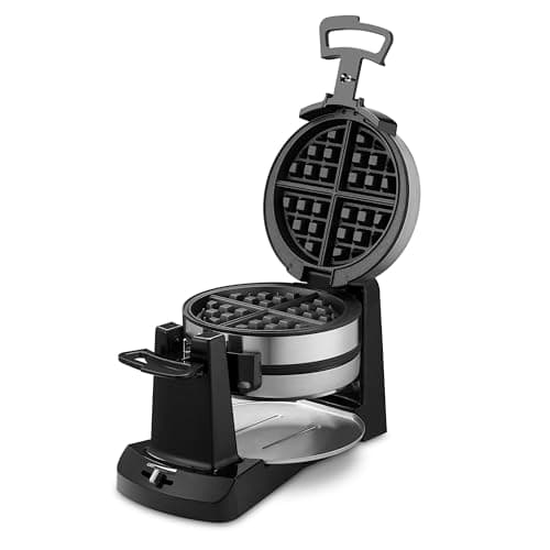 Cuisinart Double Belgian Waffle Maker Round, Stainless Steel Waffle ...