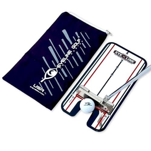 EyeLine Golf Putting Alignment Mirror, Portable Practice Putting Trainer Aid, As Seen on PGA Tour, Made in USA, Use Outdoors or on Indoor Putting mat