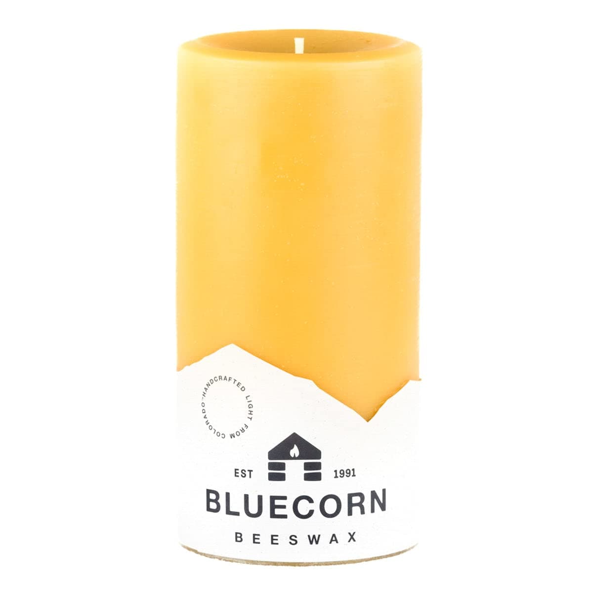 Bluecorn Beeswax 100% Pure Beeswax Pillar Candle