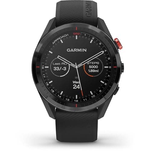 Garmin Approach S62 Bundle, Premium Golf GPS Watch with 3 CT10 Club Tracking Sensors, Built-in Virtual Caddie, Mapping and Full Color Screen, Black