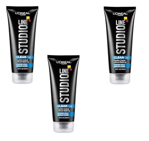 gal'Oréal Paris Studio Line CLEAN Hair Gel, Strong Flexible Hold, No Build-Up or Stiffness
