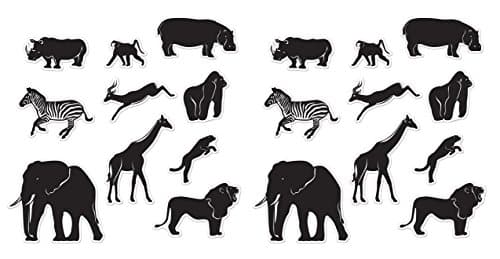 Beistle Jungle Animal Cutout Decorations
